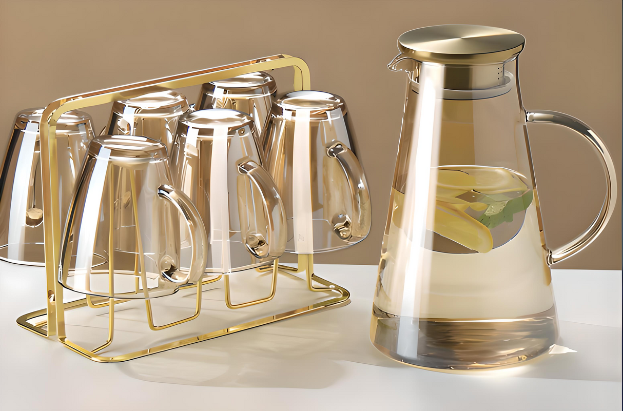 Julia M Lifestyles 380ml Drop-Resistant Tempered Glass Mug Julia M Home & Kitchen