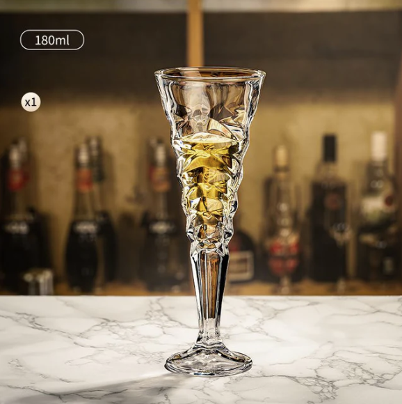 Cocktail Glass Lead-Free Crystal Bar Wine Glass Stemware Unique Champagne Glass For Sweet Wine And Drinks