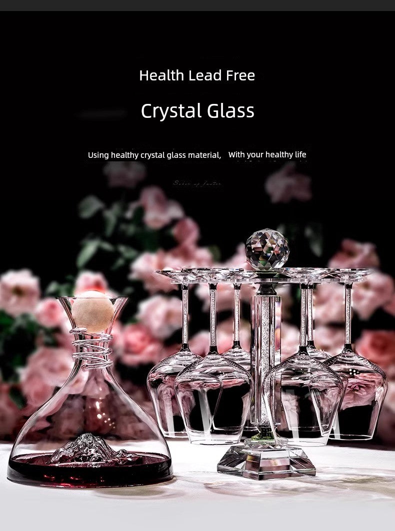Lux Iceberg Falls Crystal Glass Wine Decanter & Filter Julia M LifeStyles