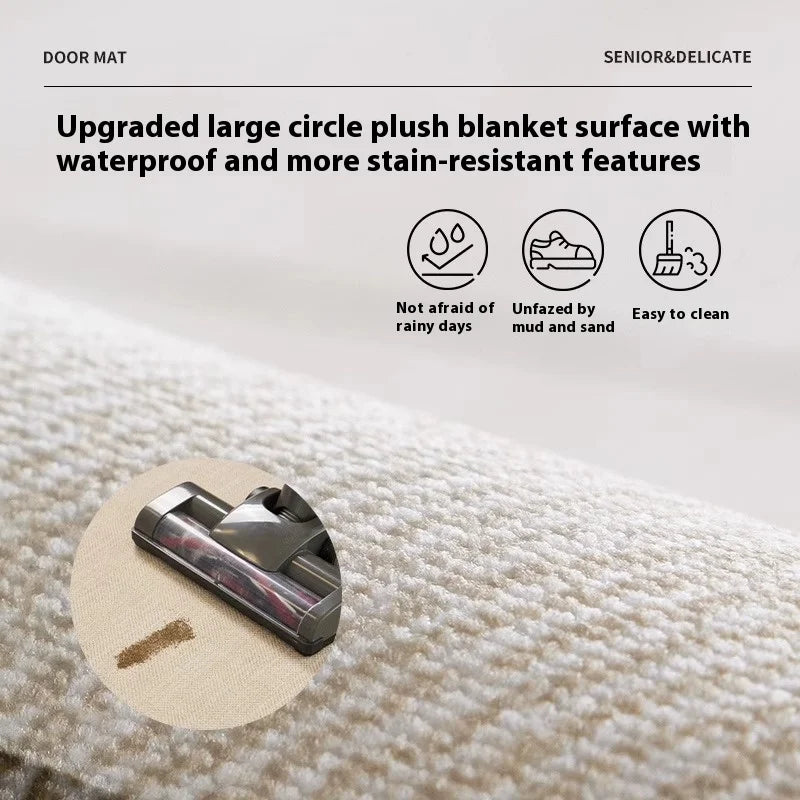 Cream Style Modern Arc-shaped Carpet - Julia M LifeStyles