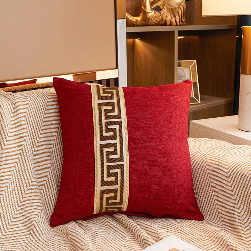 Cotton Linen Cushion Cover - Nordic Style Geometry 45x45cm - Julia M LifeStyles