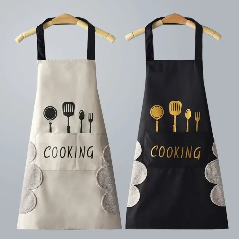 Universal Waterproof Oilproof Sleeveless Cooking Apron for Men and Women Julia M Home & Kitchen