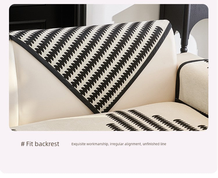 Scandinavian Chenille Non-Slip Sofa Cover Julia M Home & Kitchen