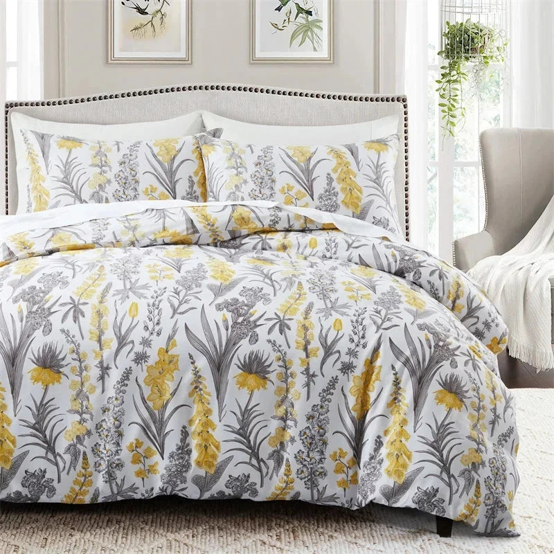 Bohemian Paisley Floral Reversible Duvet Cover Set for Twin Beds Julia M LifeStyles