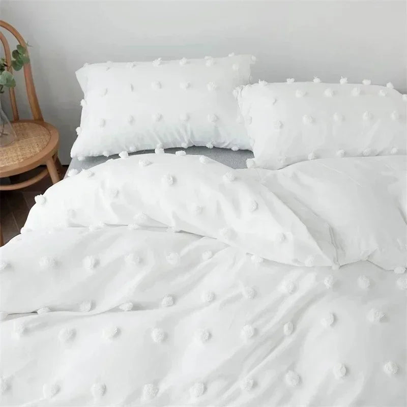 Crafts Furball King Size Bedding Set Queen Size Double Duvet Cover Set 200x200 High Quality Tufted Quilt Cover and Pillow Cases