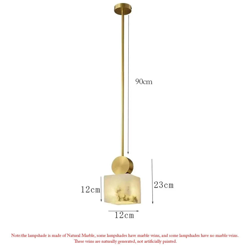 Nordic Marble+ Copper Pendant Lights LED Hanging Lamp Fixtures Bedroom Bedside Dining Room Indoor Lighting Lustres Luminaires G9 Julia M LifeStyles