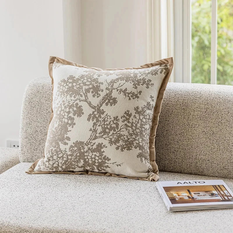 Brown coffee Modern Simplicity Pillow Covers Decorative Nordic Light Luxury Pillow Case 45*45 Jacquard Living Room Pillowslip Julia M Home & Kitchen