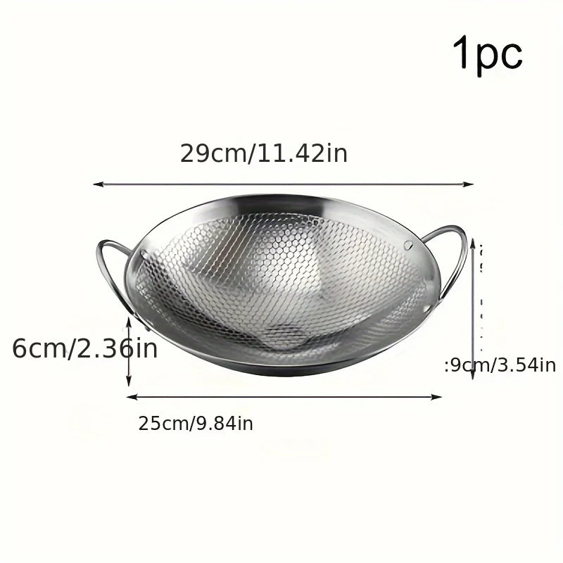 Stainless Steel Honeycomb Non-Stick Skillet 29cm - Julia M LifeStyles