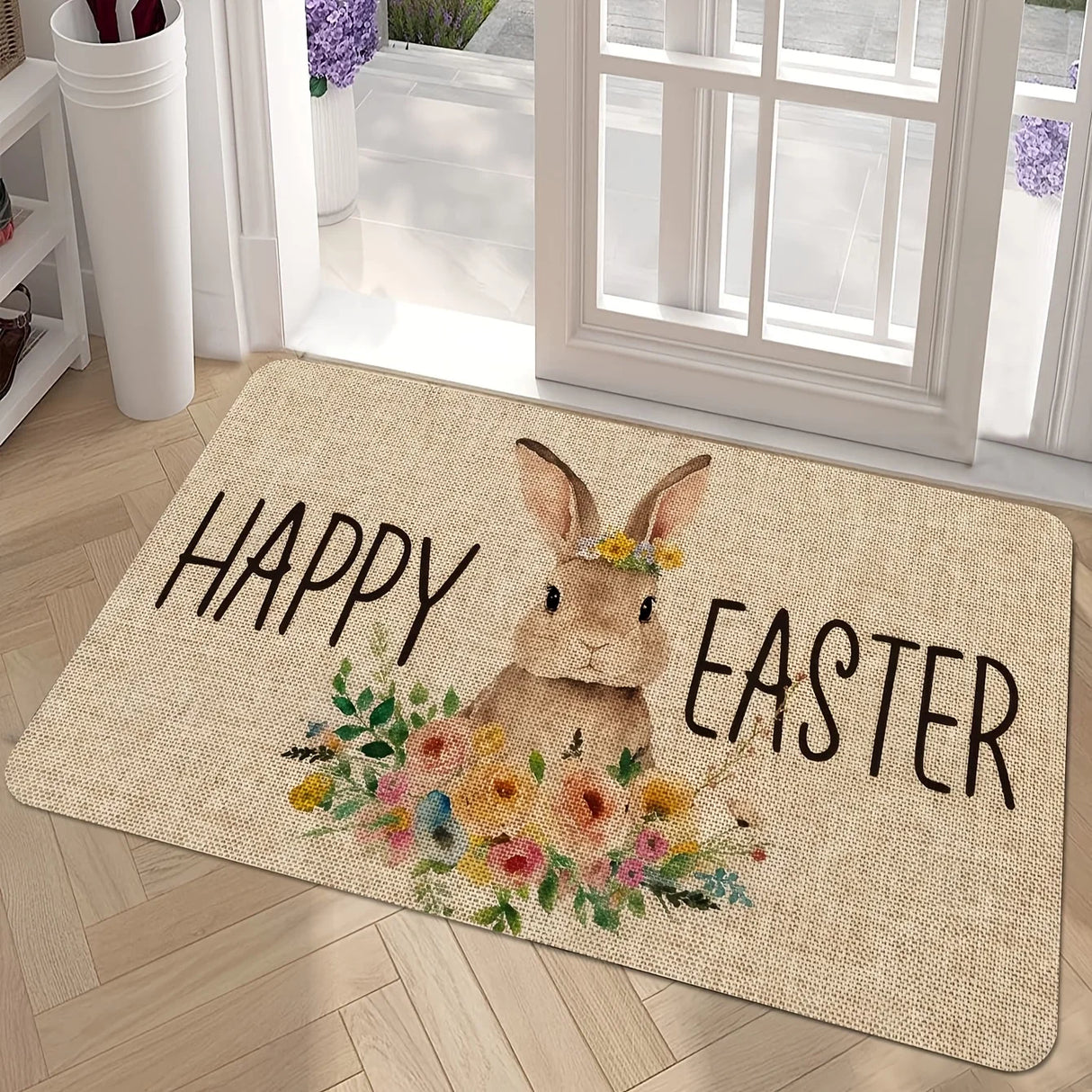 VIKAMA Cartoon Easter Carpet - Soft and Comfortable Bedroom Side Rug