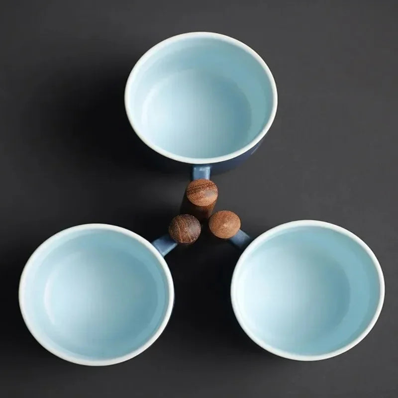 Creative Handmade Exquisite Coffee Cup Vintage Coffee Cup With Wooden Handle Mug Cups Mugs Drinkware Kitchen Dining Bar Home - Julia M LifeStyles