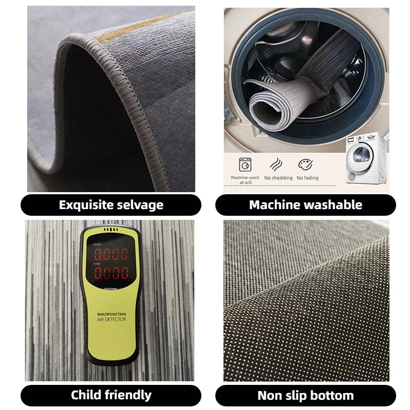 Modern Light Luxury Abstract Rug for Living Room