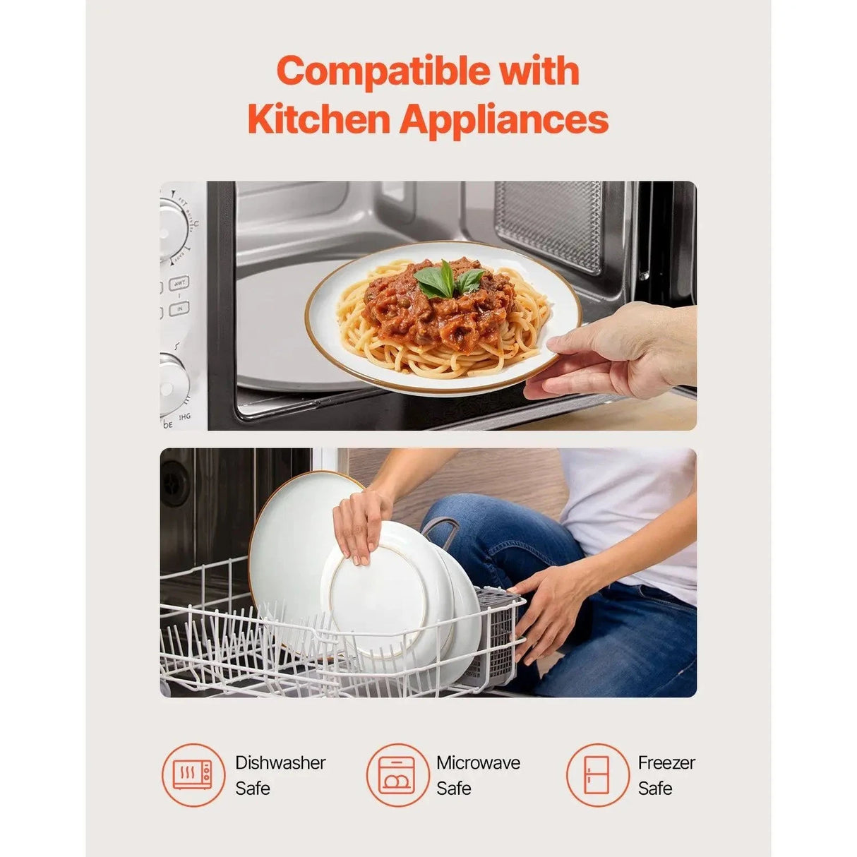 12-Piece White Ceramic Dinnerware Set Includes Plates and Bowls for 4 Servings Julia M LifeStyles