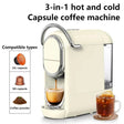 Compact 3in1 Nespresso Capsule Espresso Maker - Fully Automatic 220V 19Bar Julia M LifeStyles