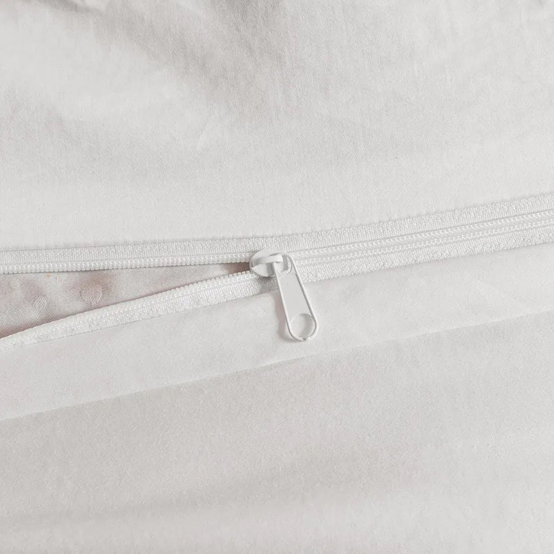 Luxury 1000TC Egyptian Cotton Duvet Cover Set with Silver Embroidery - Julia M LifeStyles