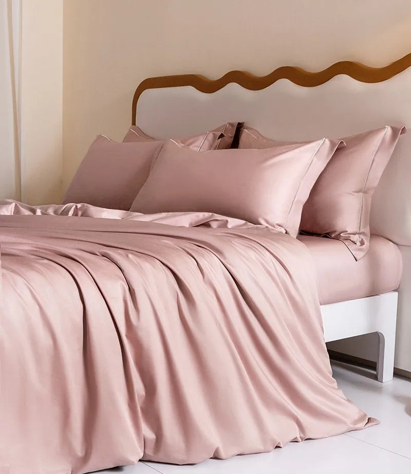 Luxury 1000TC Egyptian Cotton Duvet Cover Set with Silver Embroidery Julia M LifeStyles