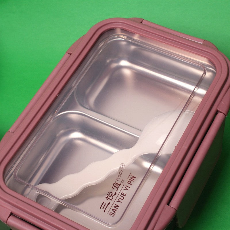 Rectangular Student Stainless Steel Divider Japanese Lunch Box Julia M LifeStyles