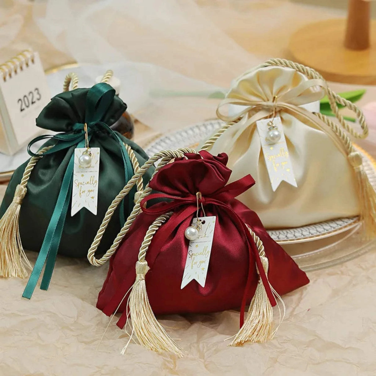 Luxury Packing Drawstring Velvet Pouch Sachet Gift Bag