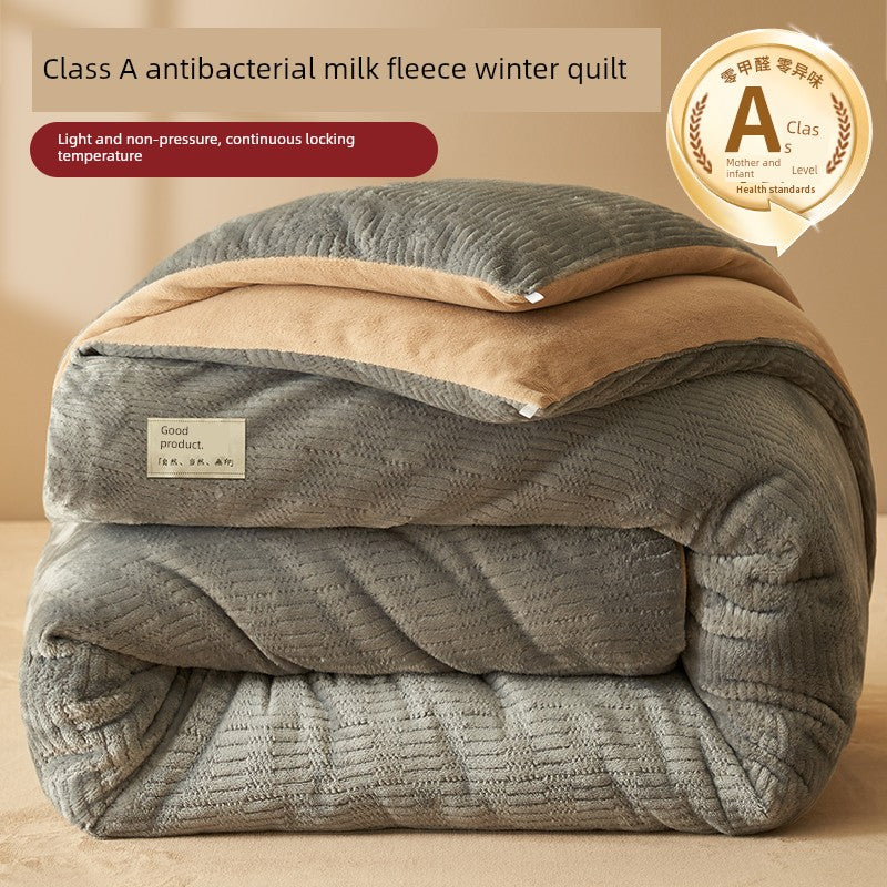 Antarctic People Luxe Winter Lambskin Quilt - Thickened Milk Fiber Duvet for Ultimate Comfort Julia M Home & Kitchen