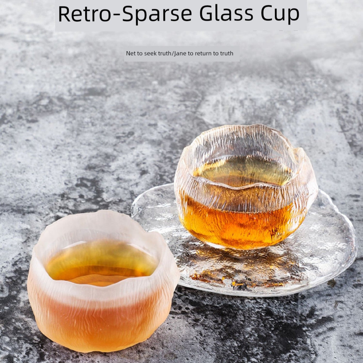 Frosted Japanese Glass Tea Cup – Elegant Single Serve Teacup - Julia M LifeStyles