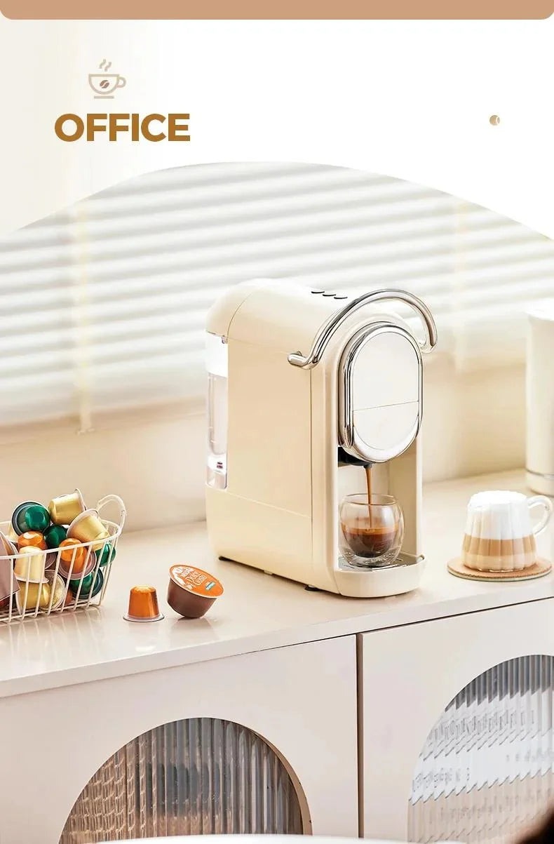 Compact 3in1 Nespresso Capsule Espresso Maker - Fully Automatic 220V 19Bar Julia M LifeStyles
