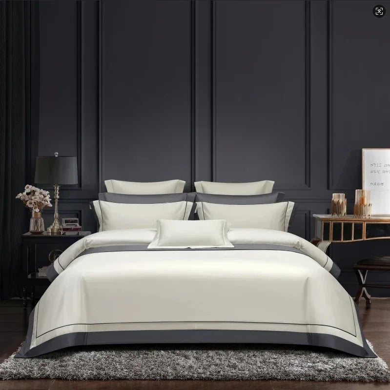 Ainsley Cotton Sateen Patchwork Bedding Set