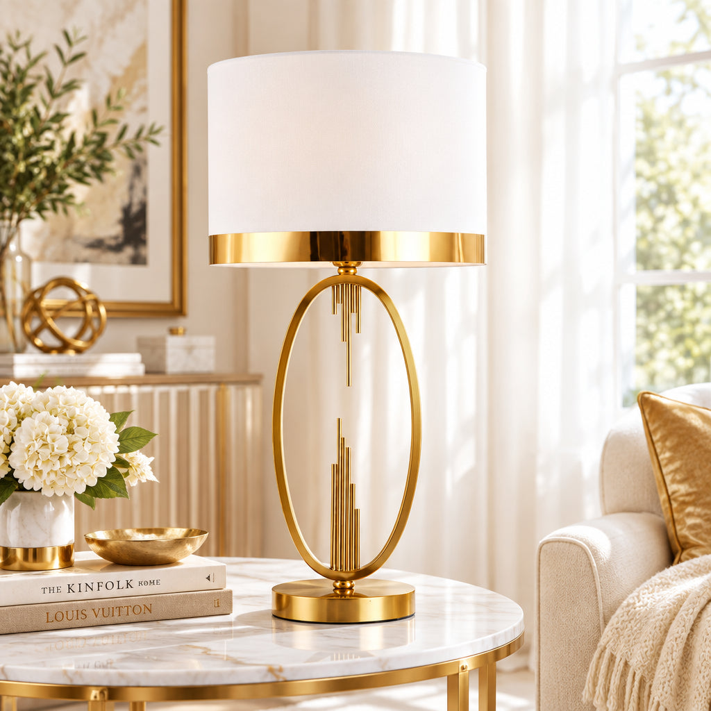 Marlow Fabric-Shade Accent Lamp