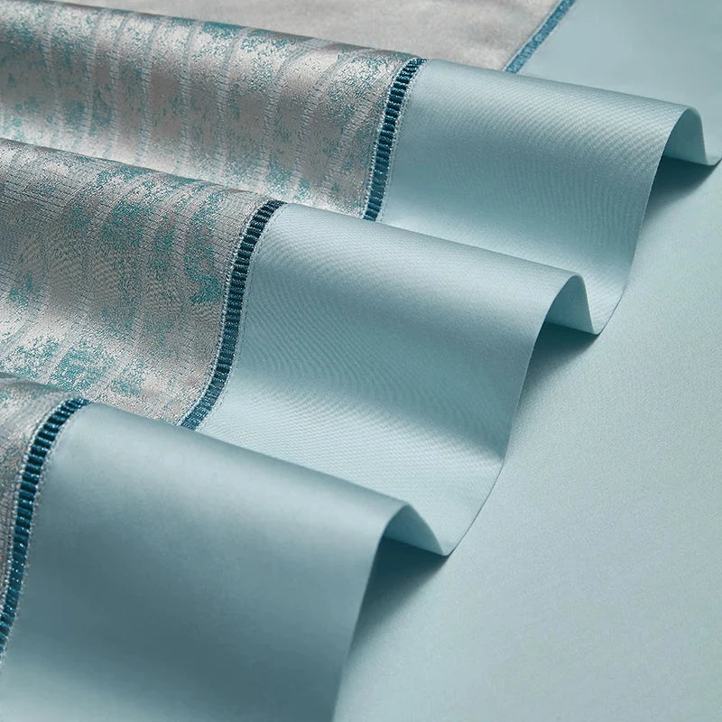 Luxury 4/7Pcs Silky Egyptian Cotton Damask Satin Super King Bedding Set Julia M LifeStyles