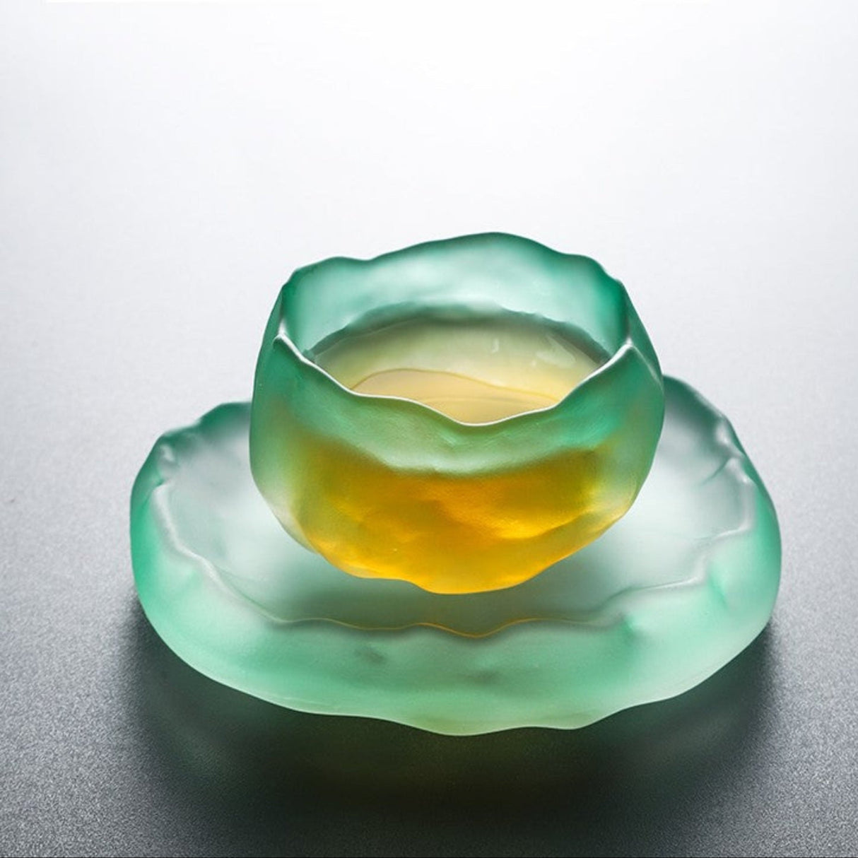 Frosted Japanese Glass Tea Cup – Elegant Single Serve Teacup - Julia M LifeStyles