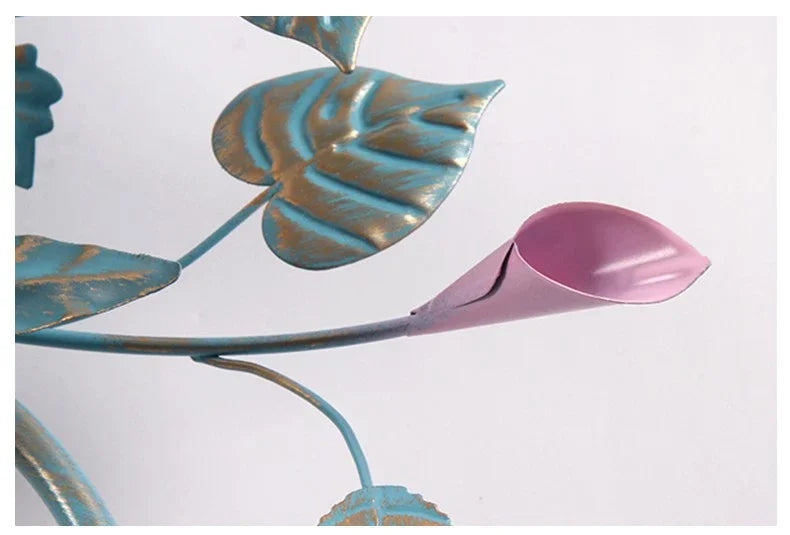 Romantic Rose Flower Ceiling Lamp - Pastoral Style Chandelier