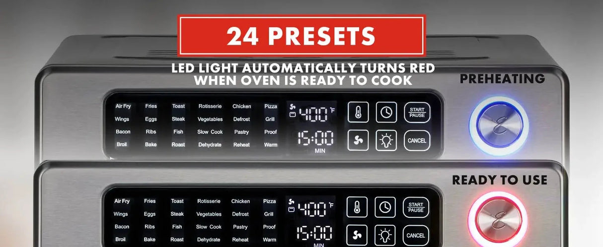 Emeril Lagasse Extra Large French Door Air Fryer Toaster Oven Combo, 24 Cooking Functions and Digital Controls, 7 Accessories In Julia M Home & Kitchen