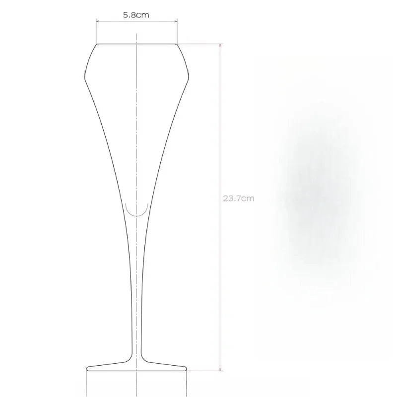 Crystal Champagne Flutes Set of 2- 210ml Glasses for Perfect Wine Pour and Aroma Enhancement - Julia M LifeStyles