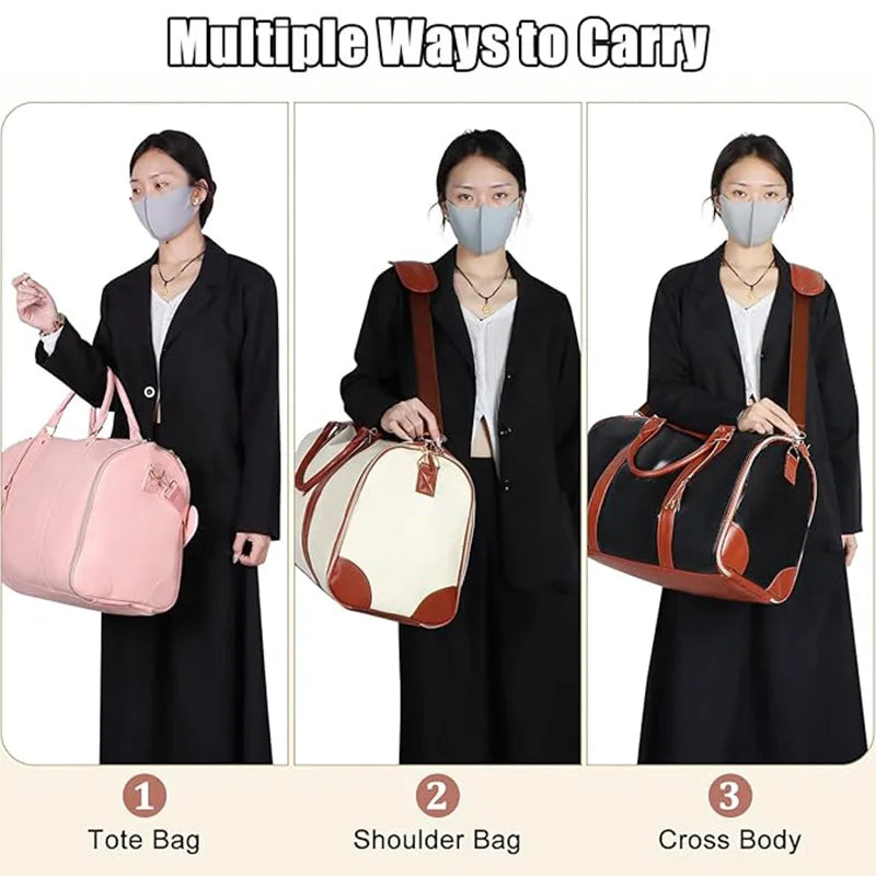 2in1 Convertible Garment Bag Foldable Suit Storage Bag Large Capacity Travel Duffle Bag Waterproof Tote Fitness Gym Bag - Julia M LifeStyles