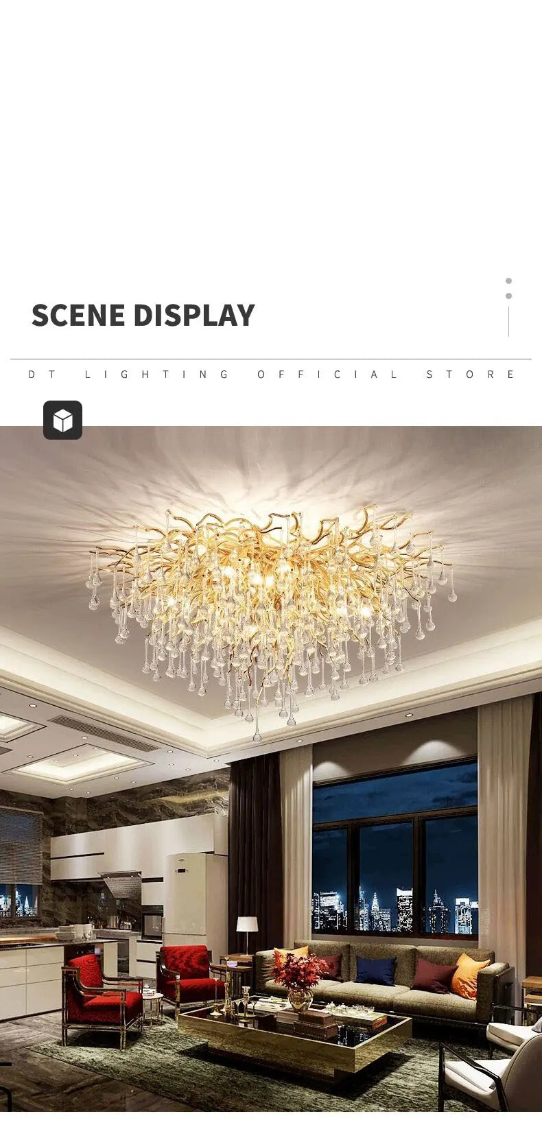 The Aurelia Crystal Cascade™ Chandelier