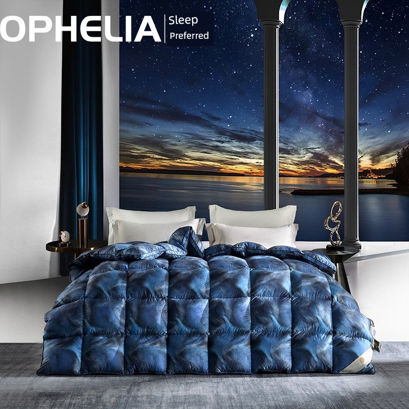 Italy Import Silk Duvet - 95% Goose Down Winter Quilt Julia M LifeStyles