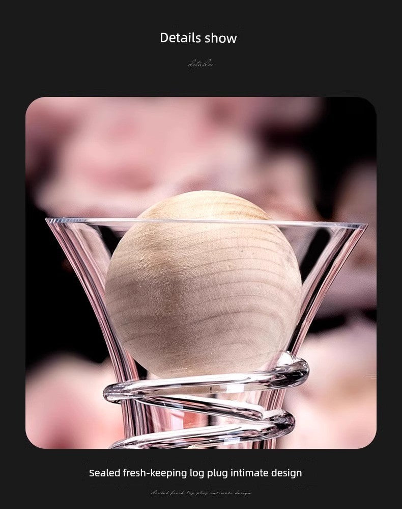 Lux Iceberg Falls Crystal Glass Wine Decanter & Filter Julia M LifeStyles