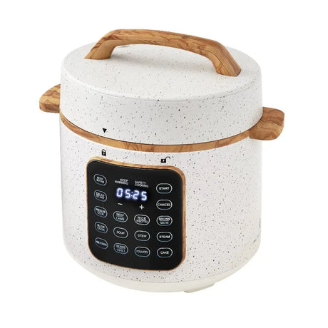 The Pioneer Woman Linen Speckle 6-Quart Pressure Cooker with Touch Control Display Julia M LifeStyles