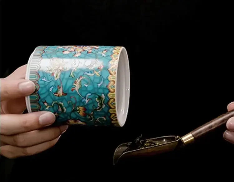 Elegant Ceramic Storage Jar with Lid for Coffee, Tea, and Snacks Julia M LifeStyles