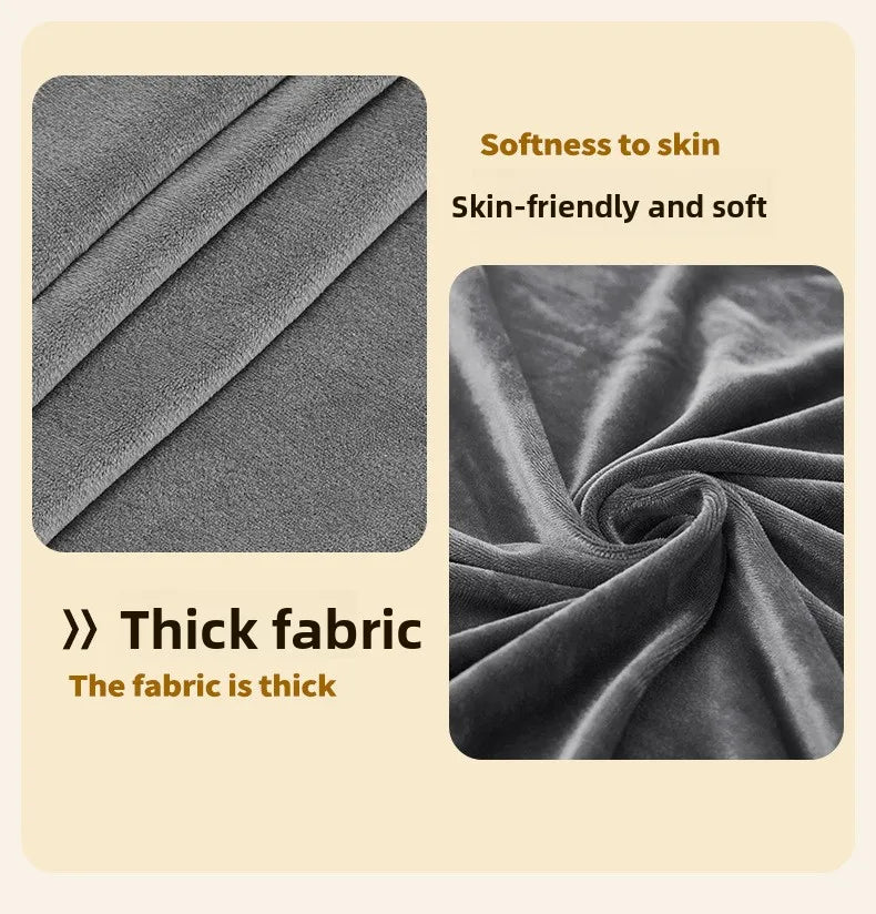 Thickened Elastic Silver Fox Fleece Sofa Cover