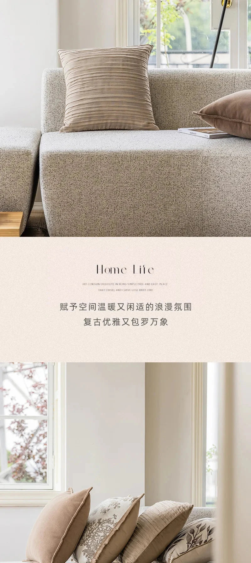 Brown coffee Modern Simplicity Pillow Covers Decorative Nordic Light Luxury Pillow Case 45*45 Jacquard Living Room Pillowslip Julia M Home & Kitchen