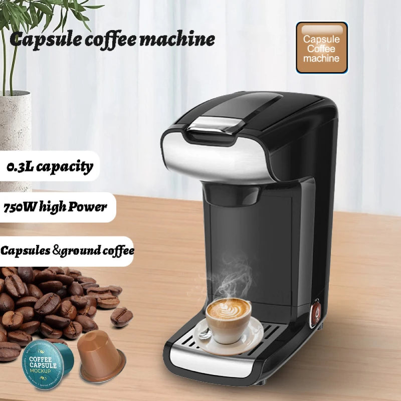 Home 300Ml American Capsule Coffee Machine, Office Small Concentrated Drip Electric Coffee Machine, 750W Julia M LifeStyles