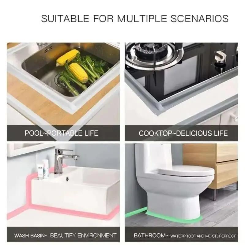 Shower Sink Bath Sealing Strip Tape - Julia M LifeStyles