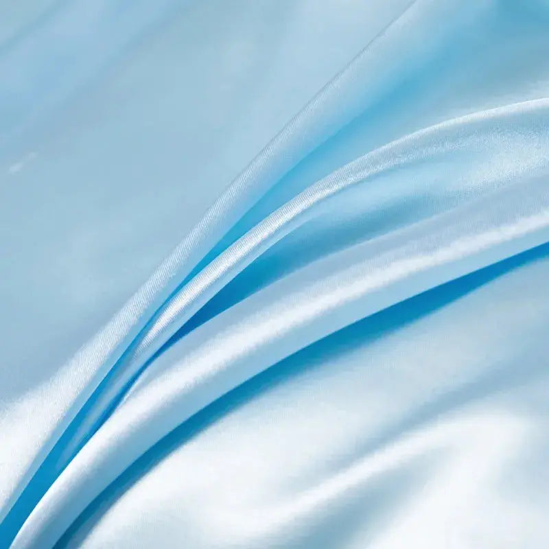 Soft 100% Imitate Silk Satin Duver Cover Sheet Pillow shams Multiple Colors Twin Double (1Duvet Cover+1FlatSheet+2Pillowcases) Julia M LifeStyles