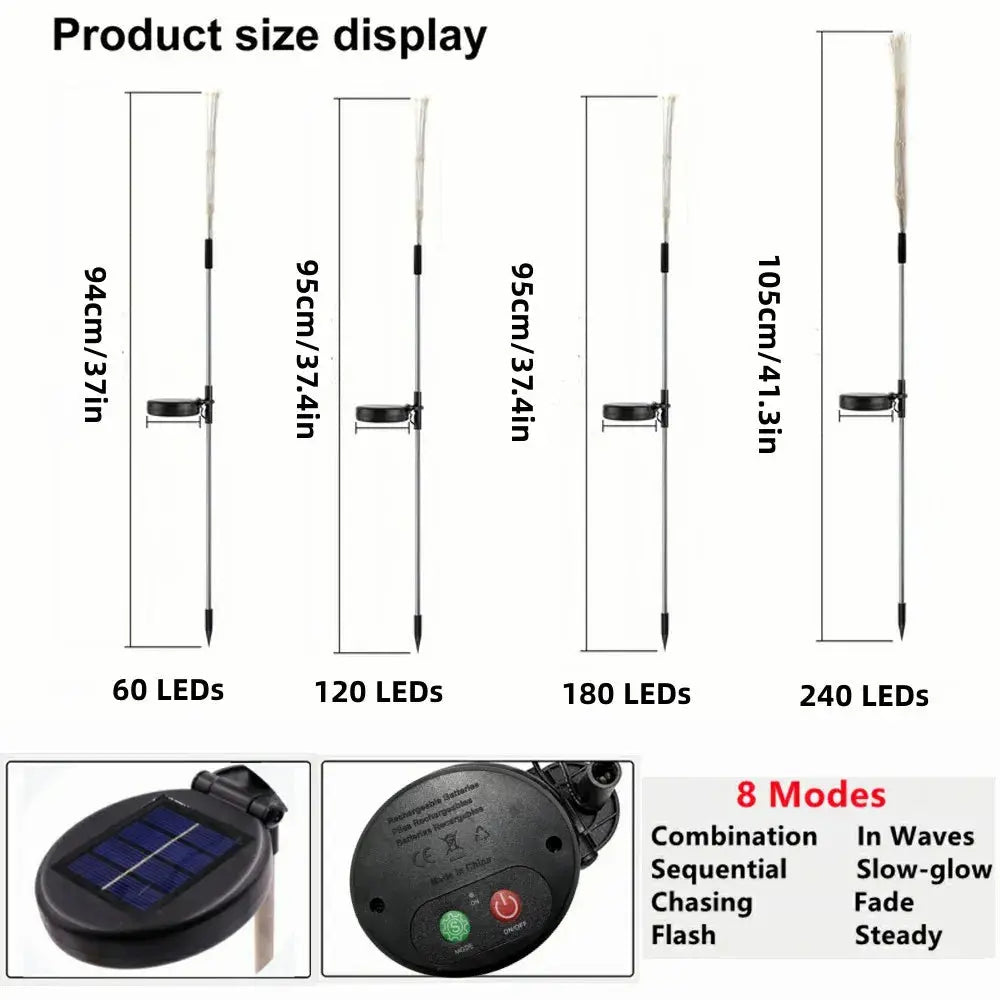 Solar Firework Fairy Lights: Illuminate Your Outdoor Space in Style Julia M Home & Kitchen