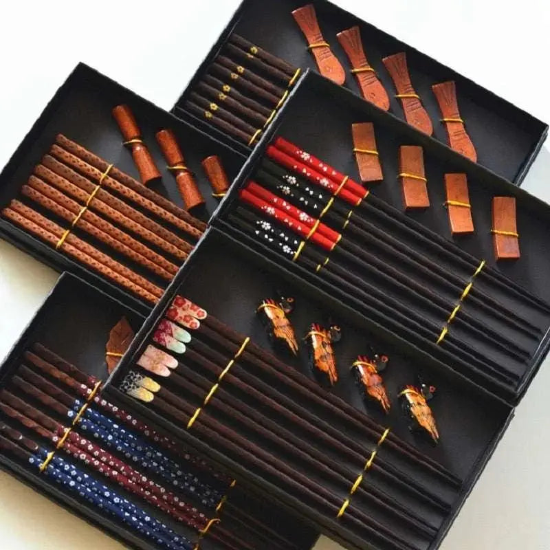 Wooden Chopsticks Set- Eco-Friendly and Certified - Julia M LifeStyles