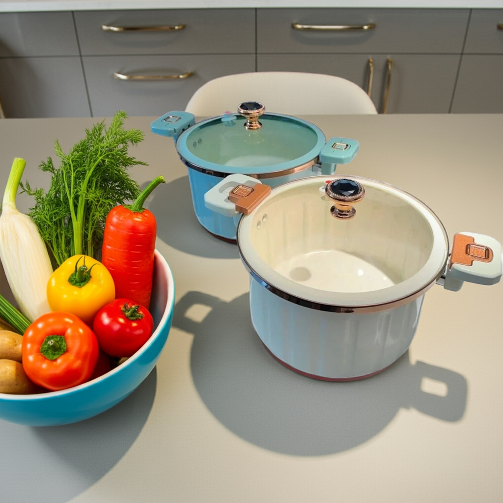 Large Capacity Non-Stick Multi-Functional Micro-Pressure Cooking Pot Julia M Home & Kitchen