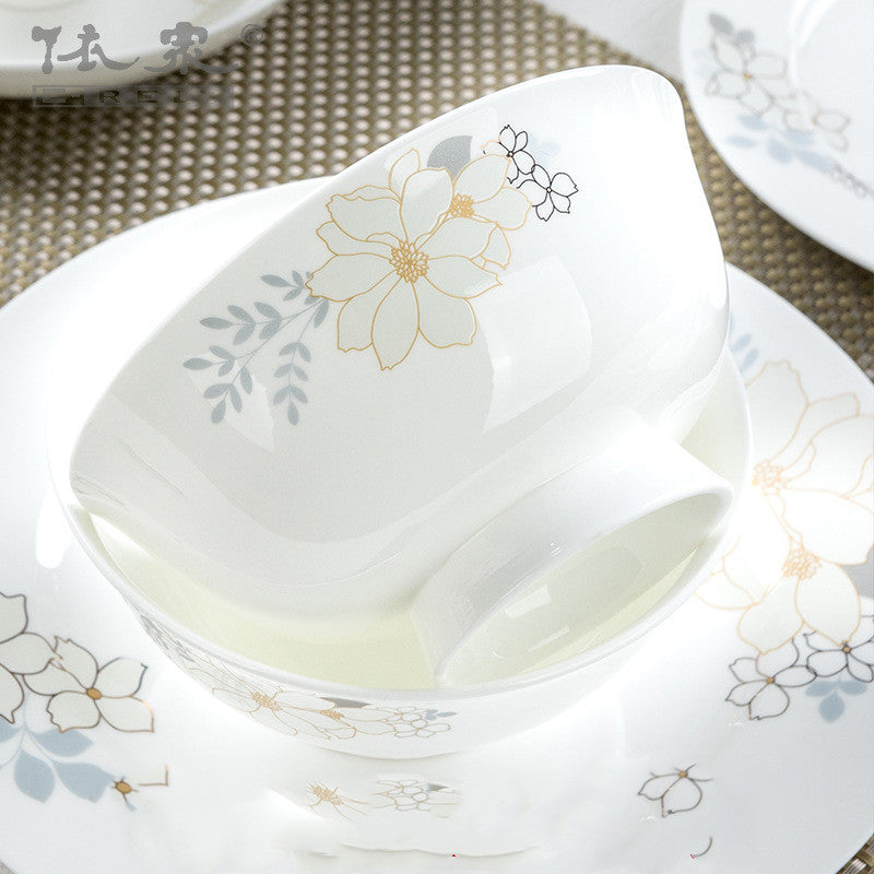 Domingo Home European Simple Bone China Tableware Set - Julia M LifeStyles