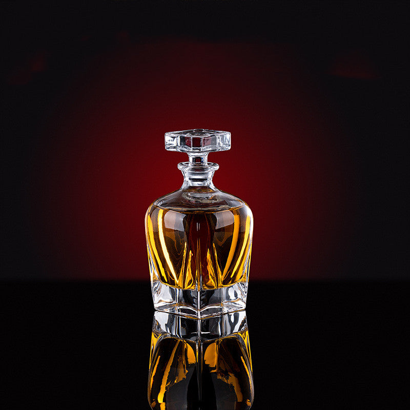 Thickened Whiskey Glass Set – Elegant European Crystal Wine Collection