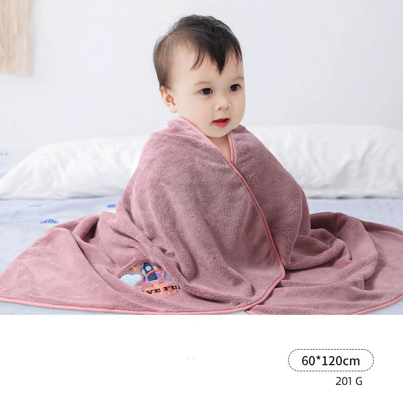 Premium Ultra-Absorbent Baby Cotton Bath Towel for Ages 1-4 Months