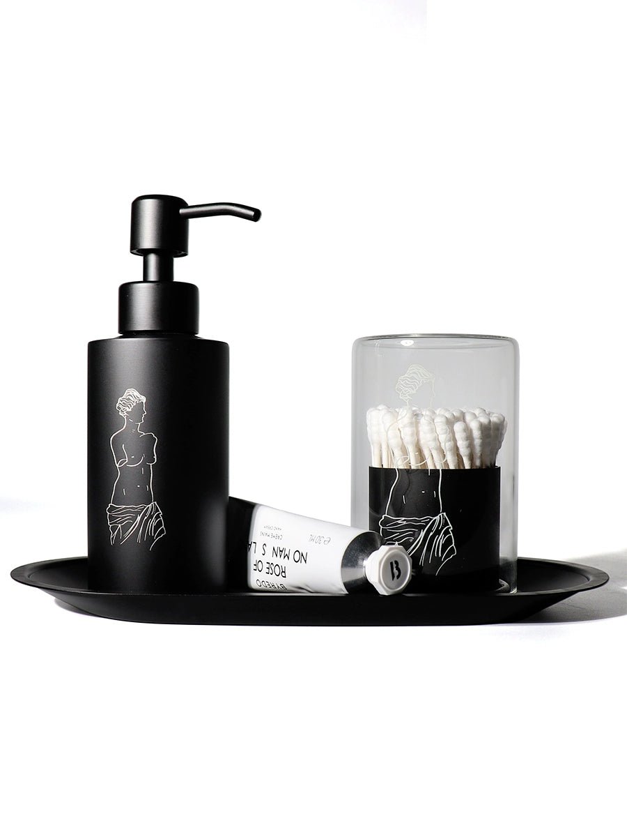 Accessible Luxury Model Room Bathroom Stainless Steel Sannitizer Replacement Bottle Tray Combination Sets Decorations Washstand Aromatherapy Decoration - Julia M LifeStyles