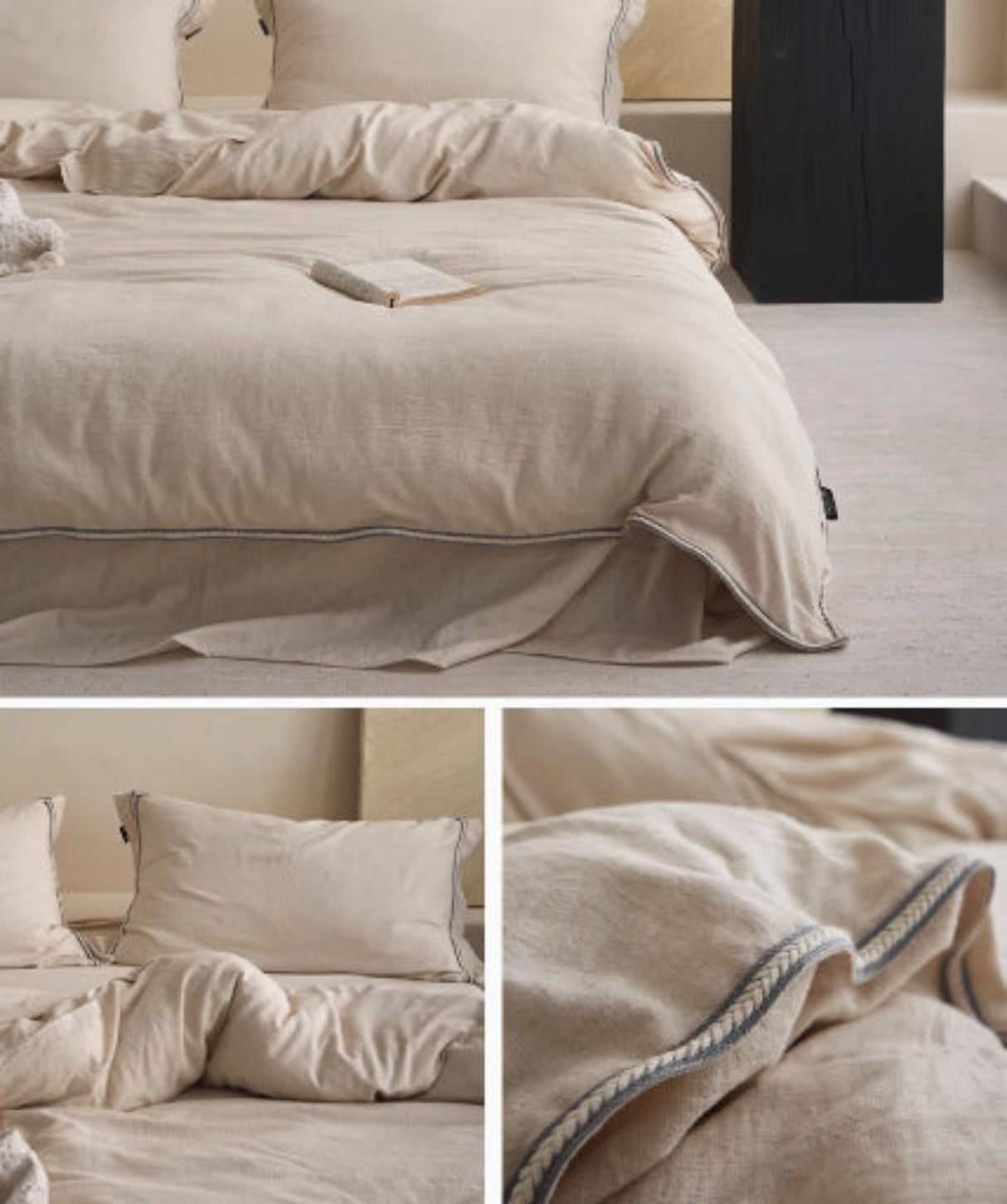 Wabi Sabi Style Linen Cotton Quilt Cover